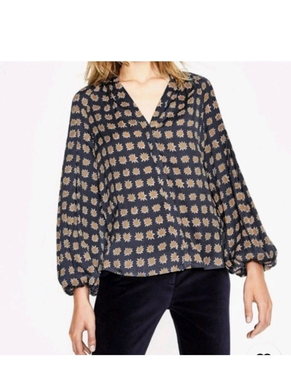 Boden Harriet Balloon Sleeve Blouse Size 12